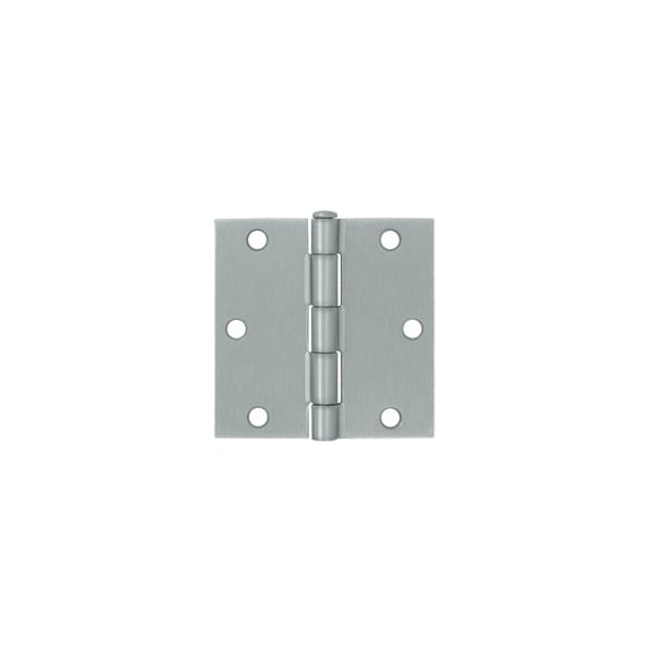 S35U26D-R Square Hinges Brushed Chrome, 10PK